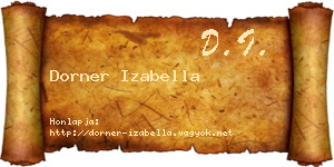 Dorner Izabella névjegykártya